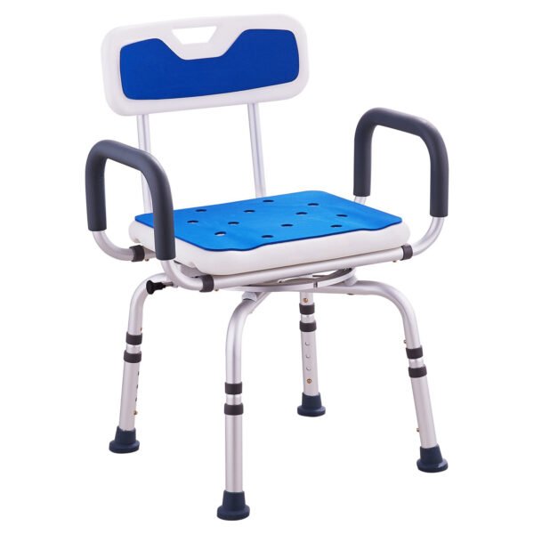 Adjustable 360 Degree Swivel Shower Chair, 400lbs Capacity